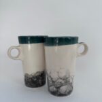 Büyük Kupa Bardak 2’Li Set Mug (El Yapımı)
